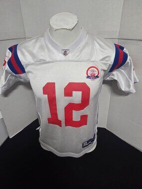 Tom Brady #12 New England Patriots Reebok NFL Equipment Youth Jersey L (14–16) A